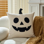 Pillow Cover Tufted Bouclé Appliqué Cotton-Linen Hidden Zipper