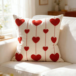 Pillow Cover Tufted Chenille & Botanical Embroidery