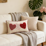 Pillow Cover Tufted Chenille & Botanical Embroidery