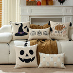 Pillow Cover Tufted Chenille Cotton-Linen Hidden Zipper