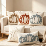 Pillow Cover Tufted Chenille Suede-Like Microfiber Hidden Zipper