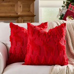 Pillow Cover Tufted Tree Velvet Hidden Zipper
