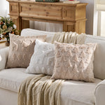 Pillow Cover Tufted Tree Velvet Hidden Zipper