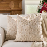 Pillow Cover Tufted Tree Velvet Hidden Zipper