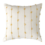Pillow Cover Vertical Tufted & Knotted Trim Concealed Zipper