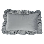 Pillow Sham Plush Velvet Ruffled Flange Hidden Zipper