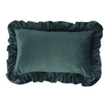 Pillow Sham Plush Velvet Ruffled Flange Hidden Zipper