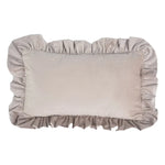 Pillow Sham Plush Velvet Ruffled Flange Hidden Zipper