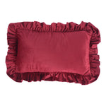 Pillow Sham Plush Velvet Ruffled Flange Hidden Zipper