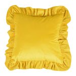 Pillow Sham Plush Velvet Ruffled Flange Hidden Zipper