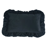 Pillow Sham Plush Velvet Ruffled Flange Hidden Zipper