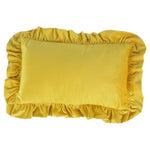 Pillow Sham Plush Velvet Ruffled Flange Hidden Zipper