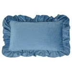 Pillow Sham Plush Velvet Ruffled Flange Hidden Zipper