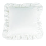 Pillow Sham Plush Velvet Ruffled Flange Hidden Zipper