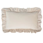 Pillow Sham Plush Velvet Ruffled Flange Hidden Zipper