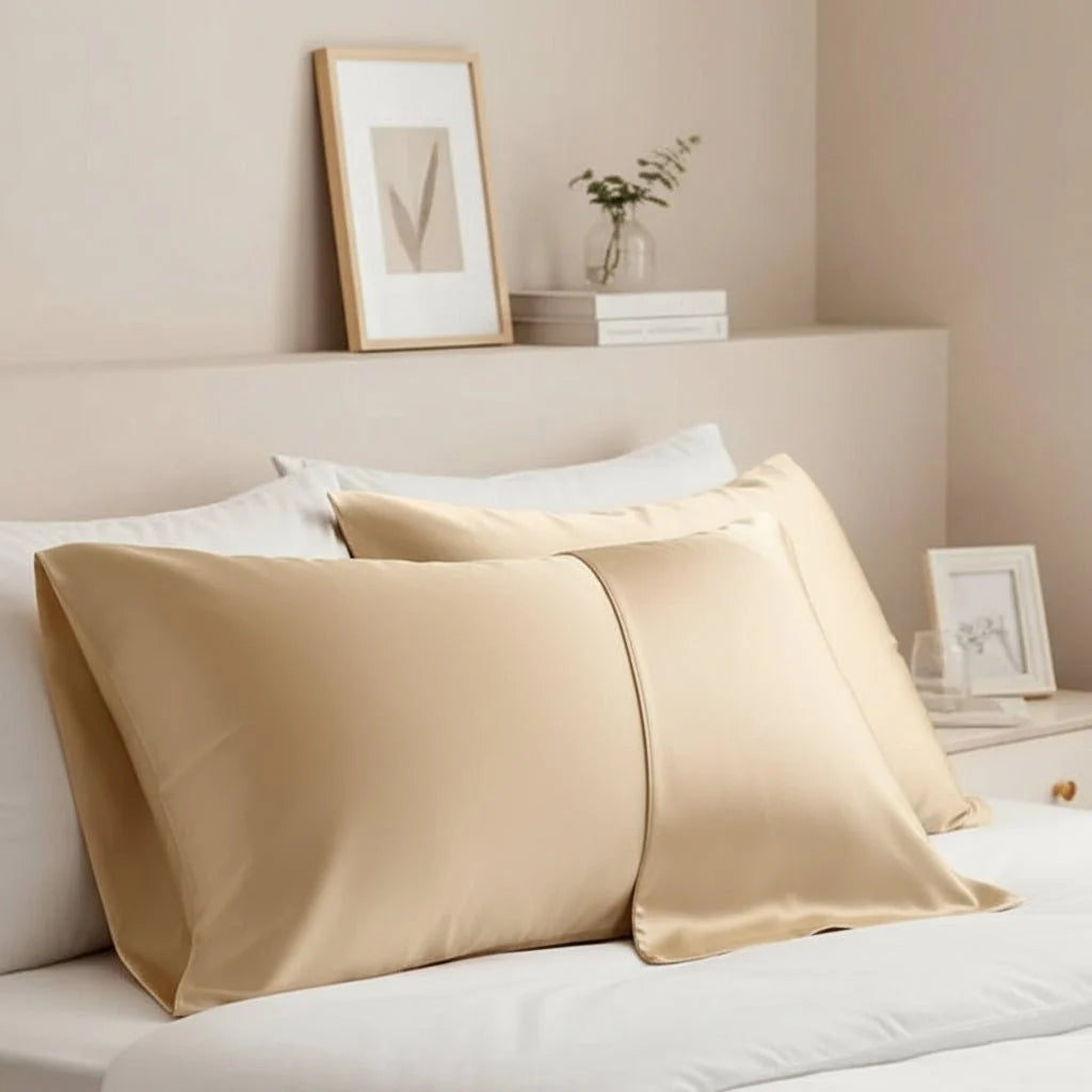Pillowcase Silk-Like Breathable Concealed Zipper