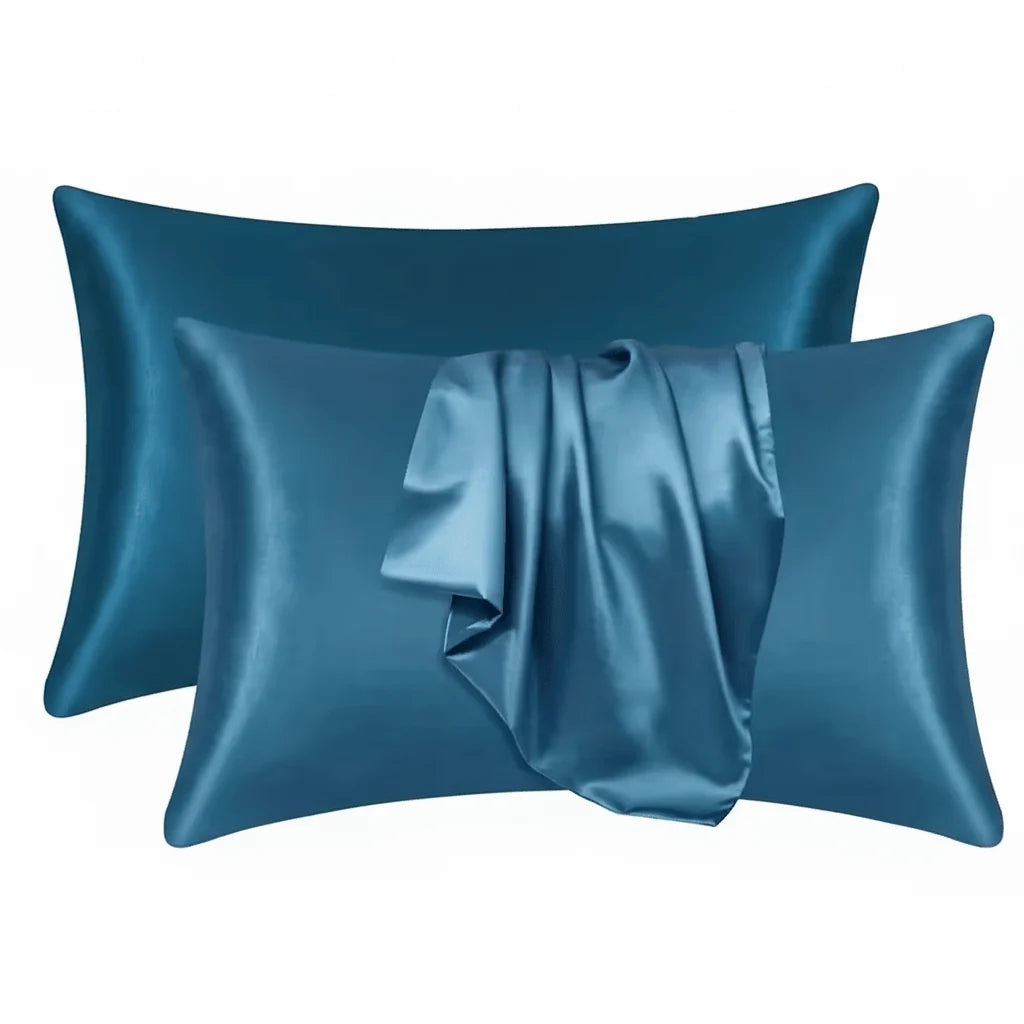 Pillowcase Silk-Like Breathable Concealed Zipper