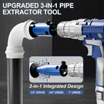 Pipe Thread Extractor 3-In-1 1/2–1 Inch Drill-Compatible Alloy Steel