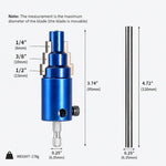 Pipe Thread Extractor 3-In-1 1/2–1 Inch Drill-Compatible Alloy Steel