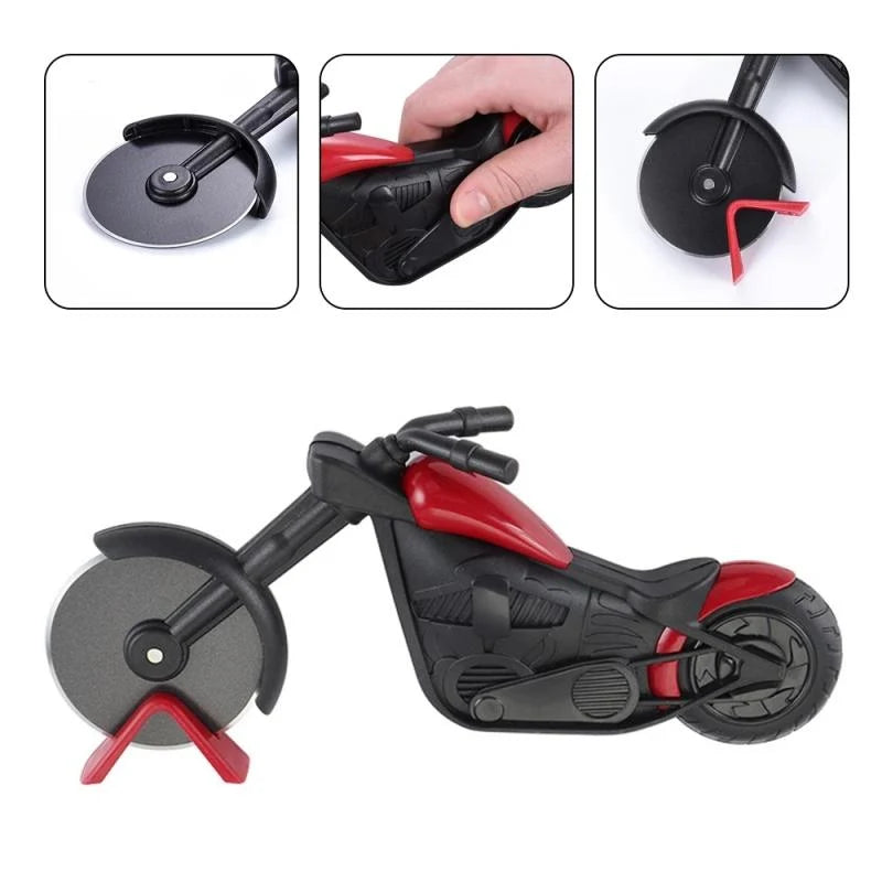 Pizza Cutter Stainless Steel Rust-Resistant Ergonomic Guarded Handle