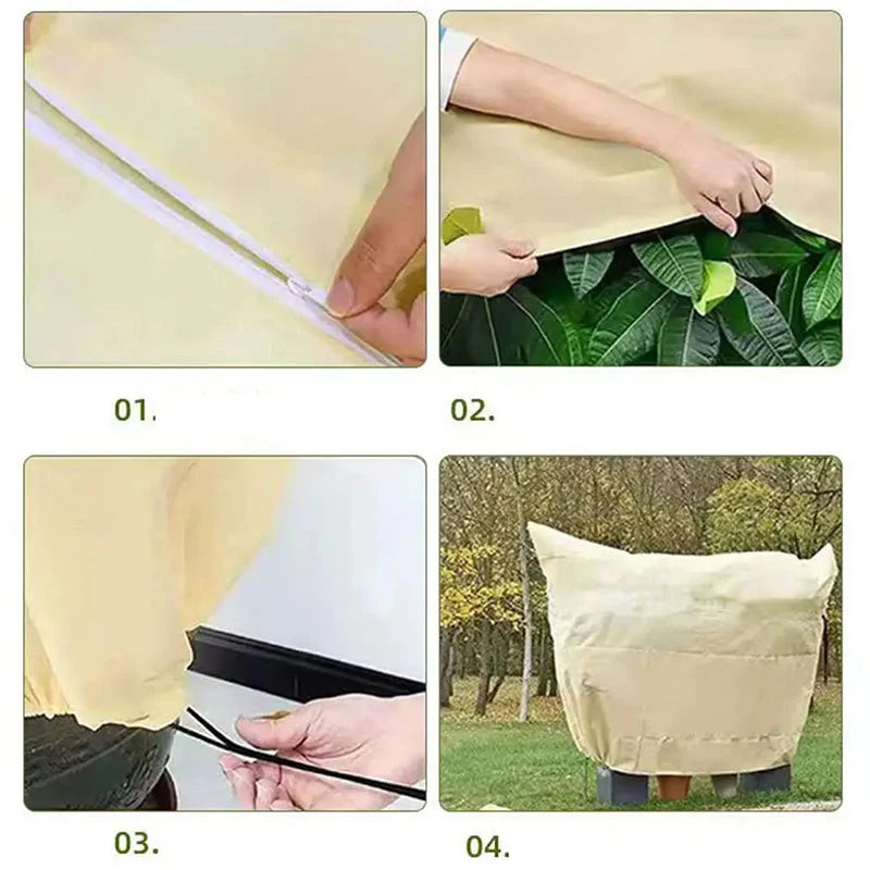 Plant Frost Cover Thickened Breathable UV-Protected
