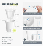 Plant Pots Self-Watering Moisture Control Indoor & Outdoor