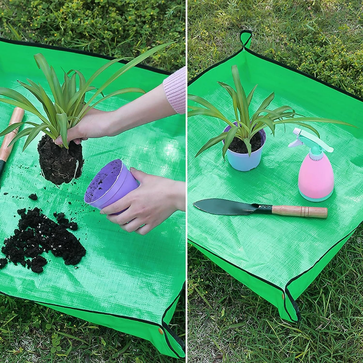Plant Repotting Mat Waterproof & Stain-Resistant Reinforced Corners