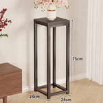 Plant Stand Powder-Coated Steel Space-Saving Square Top