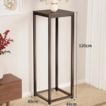Plant Stand Powder-Coated Steel Space-Saving Square Top