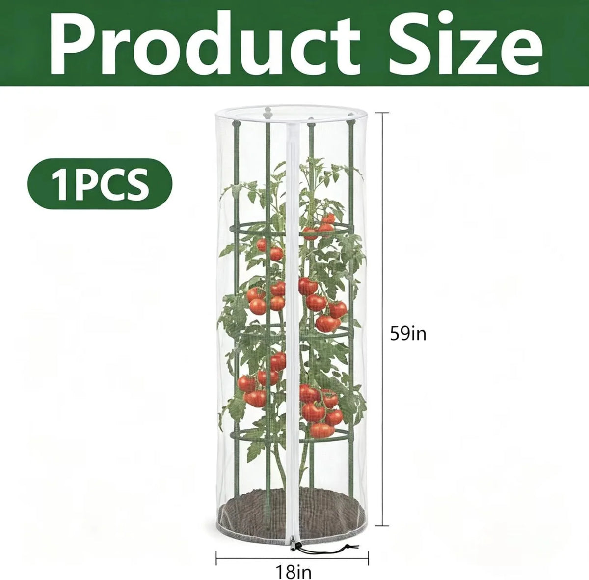Plant Support Trellis Adjustable Height Breathable Mesh
