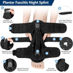 Plantar Fasciitis Night Splint Adjustable Triple-Strap Breathable Foam
