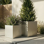 Planter Box Brushed Aluminum Weather-Resistant Indoor Outdoor