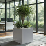Planter Box Brushed Aluminum Weather-Resistant Indoor Outdoor