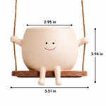 Planter Pot Smiley Face Hanging Swing & Rocking Chair Styles