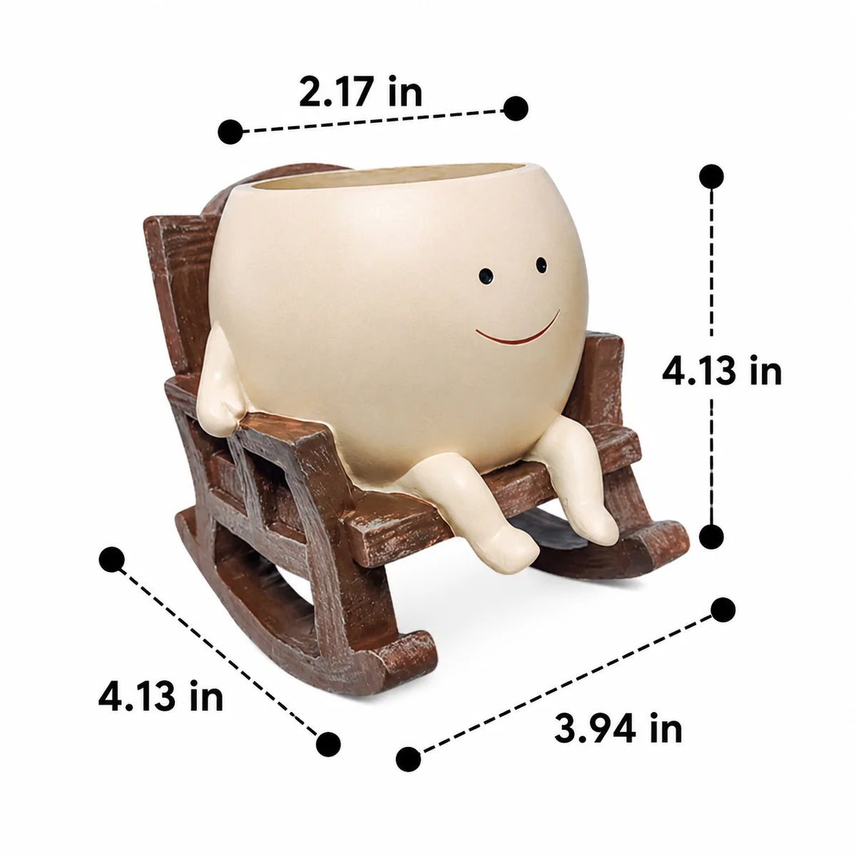 Planter Pot Smiley Face Hanging Swing & Rocking Chair Styles