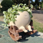 Planter Pot Smiley Face Hanging Swing & Rocking Chair Styles