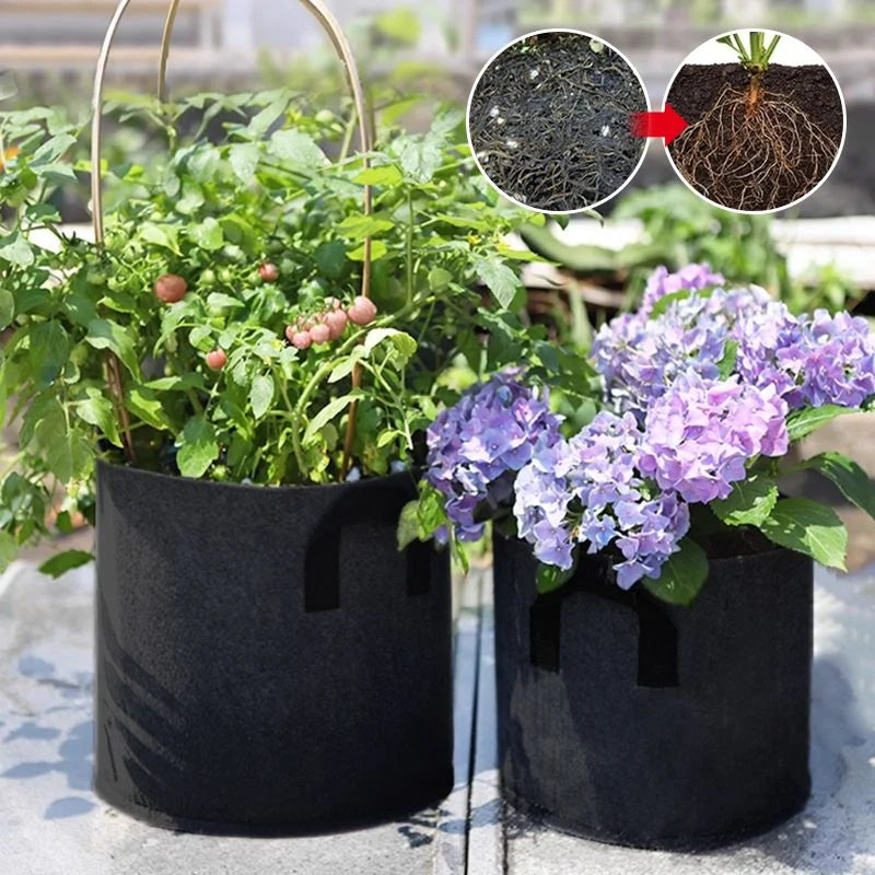 Planting Bag Breathable Felt Fabric UV-Resistant & Reusable