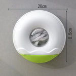 Plastic Bag Dispenser Adhesive-Mount Clear PE Space-Saving