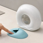 Plastic Bag Dispenser Adhesive-Mount Clear PE Space-Saving