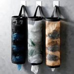 Plastic Bag Dispenser Wall-Mounted Space-Saving Holds 30 Bags