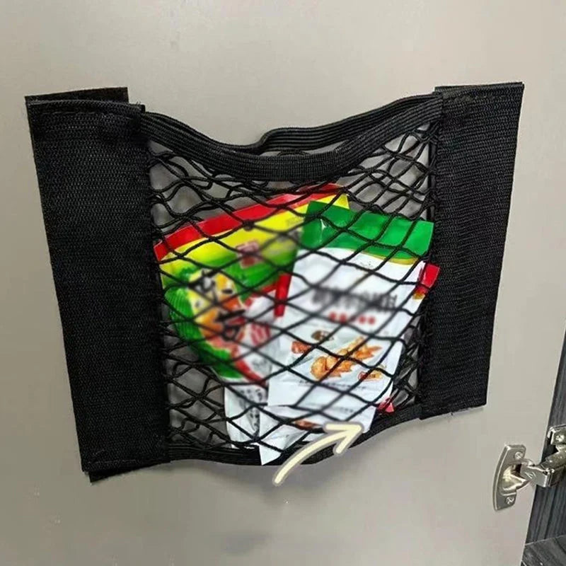 Plastic Bag Organizer Stretch Mesh Adhesive Mounting Sticky Tape