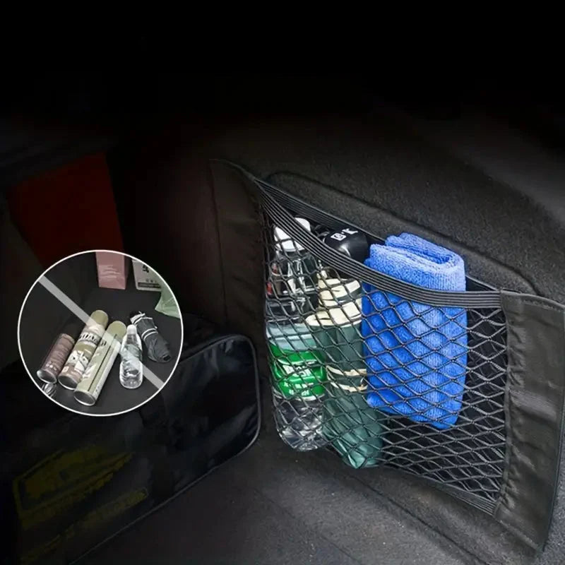 Plastic Bag Organizer Stretch Mesh Adhesive Mounting Sticky Tape