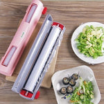 Plastic Wrap Dispenser Magnetic Mount Two-Way Sliding Cutter