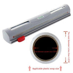 Plastic Wrap Dispenser Magnetic Mount Two-Way Sliding Cutter