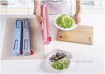Plastic Wrap Dispenser Magnetic Mount Two-Way Sliding Cutter
