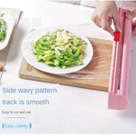 Plastic Wrap Dispenser Magnetic Mount Two-Way Sliding Cutter