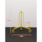 Plate Display Stand Metal Tripod Non-Slip Feet