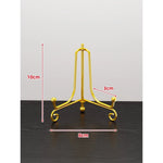 Plate Display Stand Metal Tripod Non-Slip Feet