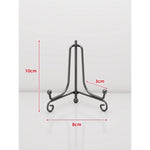 Plate Display Stand Metal Tripod Non-Slip Feet