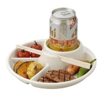 Plate Divided Portion Control Microwave & Dishwasher Safe